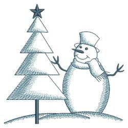 Bluework Snowman 2 09(Md) machine embroidery designs