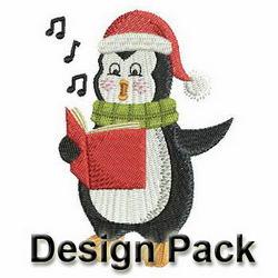 Christmas Penguin machine embroidery designs