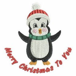 Christmas Penguin 01 machine embroidery designs