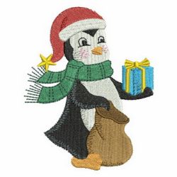 Christmas Penguin 06 machine embroidery designs