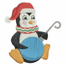 Christmas Penguin 07 machine embroidery designs
