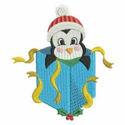 Christmas Penguin 08 machine embroidery designs