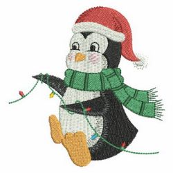 Christmas Penguin 09 machine embroidery designs