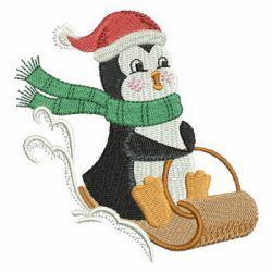 Christmas Penguin 10 machine embroidery designs