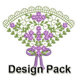 Heirloom Flower & Ribbon 1 machine embroidery designs