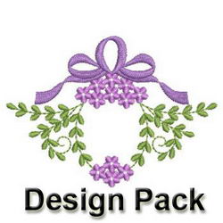 Heirloom Flower & Ribbon 2 machine embroidery designs