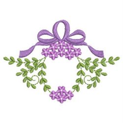 Heirloom Flower & Ribbon 2 01 machine embroidery designs