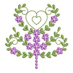 Heirloom Flower & Ribbon 2 09 machine embroidery designs