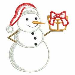 Holiday Snowman 02 machine embroidery designs