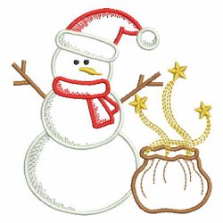 Holiday Snowman 04 machine embroidery designs