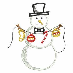 Holiday Snowman 05 machine embroidery designs
