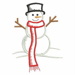 Holiday Snowman 06 machine embroidery designs