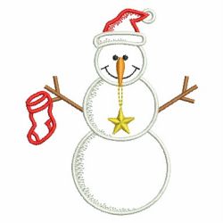 Holiday Snowman 07 machine embroidery designs