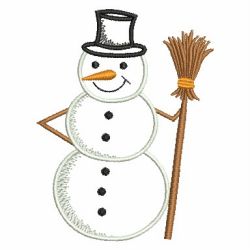 Holiday Snowman 09 machine embroidery designs
