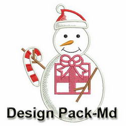 Holiday Snowman 2(Md) machine embroidery designs