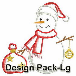Holiday Snowman 2(Lg) machine embroidery designs