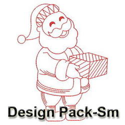 Redwork Santa 1(Sm) machine embroidery designs