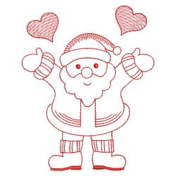 Redwork Santa 1 06(Sm) machine embroidery designs