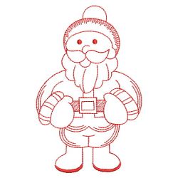 Redwork Santa 1 10(Sm)