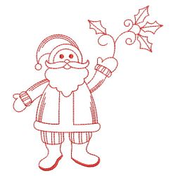 Redwork Santa 2 03(Lg) machine embroidery designs