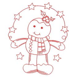 Redwork Gingerbread 06(Md) machine embroidery designs