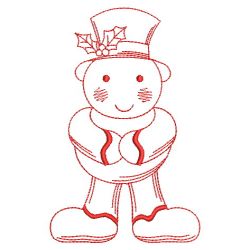 Redwork Gingerbread 08(Md) machine embroidery designs