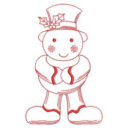 Redwork Gingerbread 08(Lg) machine embroidery designs