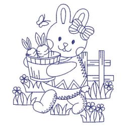 Redwork Cute Rabbit 01(Lg) machine embroidery designs