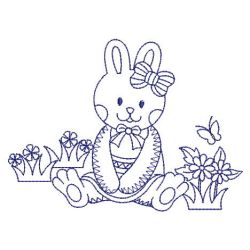 Redwork Cute Rabbit 05(Sm) machine embroidery designs