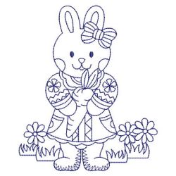 Redwork Cute Rabbit 08(Lg) machine embroidery designs