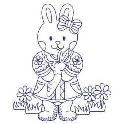 Redwork Cute Rabbit 08(Sm) machine embroidery designs