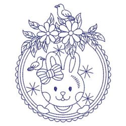 Redwork Cute Rabbit 09(Lg)