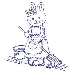 Redwork Cute Rabbit 11(Lg)
