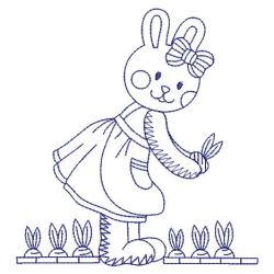Redwork Cute Rabbit 13(Sm)