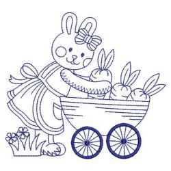 Redwork Cute Rabbit 15(Md) machine embroidery designs