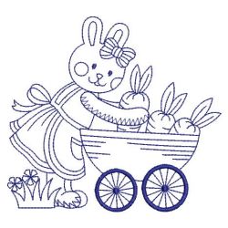 Redwork Cute Rabbit 15(Lg)