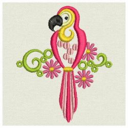 Fancy Parrot 02 machine embroidery designs