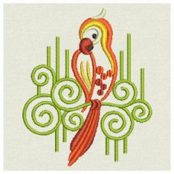 Fancy Parrot 08 machine embroidery designs