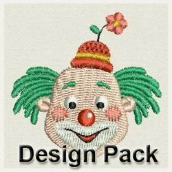 Clown Head machine embroidery designs