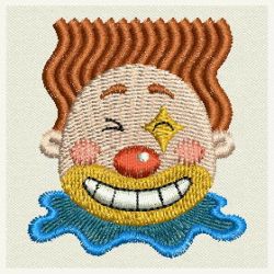 Clown Head 09 machine embroidery designs