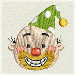 Clown Head 10 machine embroidery designs