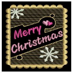 Merry Christmas Stamp 04 machine embroidery designs