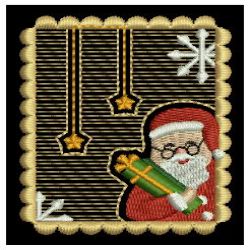 Merry Christmas Stamp 08 machine embroidery designs