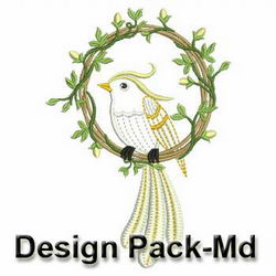 Fancy Love Birds(Md) machine embroidery designs