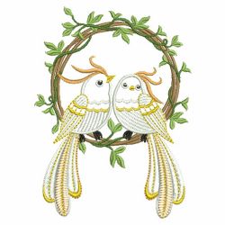 Fancy Love Birds 11(Lg) machine embroidery designs