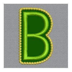 Golden Applique Alphabets 02