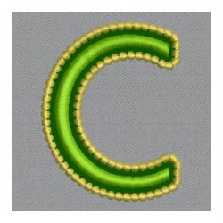 Golden Applique Alphabets 03
