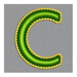 Golden Applique Alphabets 03