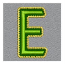 Golden Applique Alphabets 05