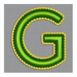 Golden Applique Alphabets 07 machine embroidery designs
